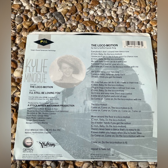Kylie Minogue- The Locomotion- 1988- Geffen- 7’ Vinyl Record - Picture 2 of 4
